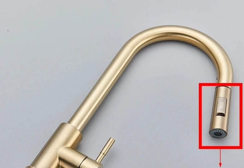 Torneira Gourmet Pata Cozinha Simple Gold - achatudostore