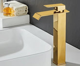 Torneira Premium para Banheiro GoldGeometricLine - achatudostore